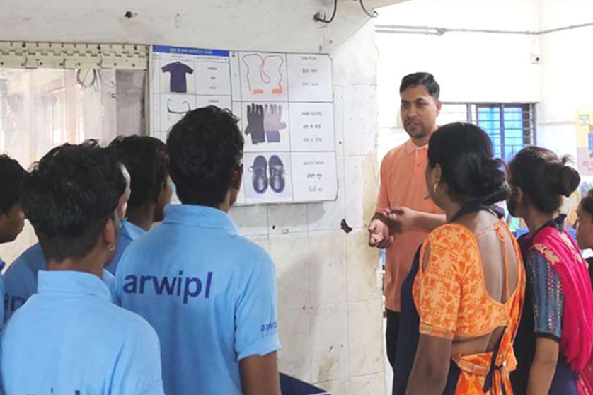 Employee safety training session